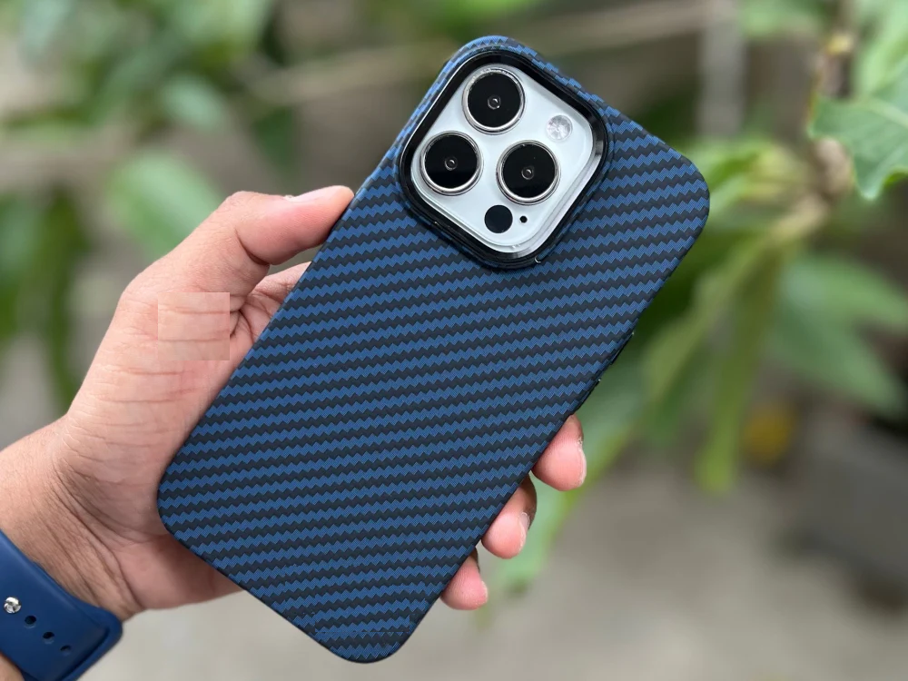 iPhone 14 Pro Max Carbon Fiber Real Aramid Kevilar Case
