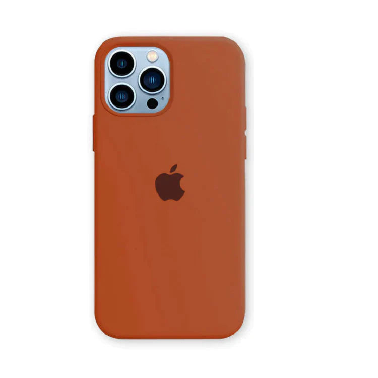 iPhone 12 Pro Max Silicon Case Liquid Silicon Inner Fabric with Logo