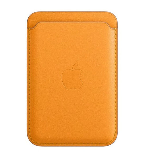 iPhone 15 Pro Max Faux Leather Wallet Magsafe With Logo- California Poppy