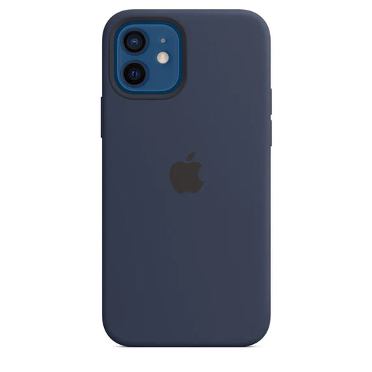 iPhone 12 Mini Original Liquid Silicon Case with Logo - Dark Blue