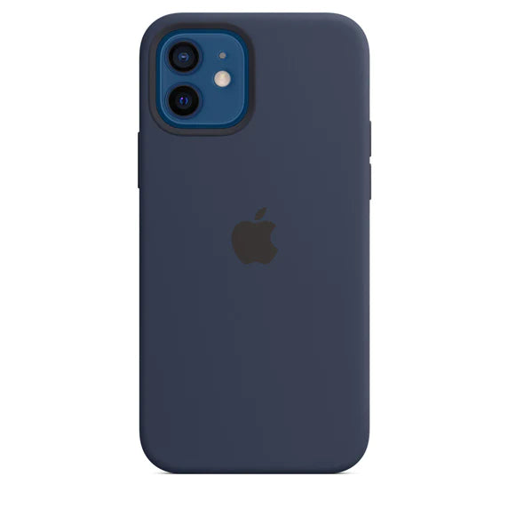 iPhone 12 Mini Original Liquid Silicon Case with Logo - Dark Blue