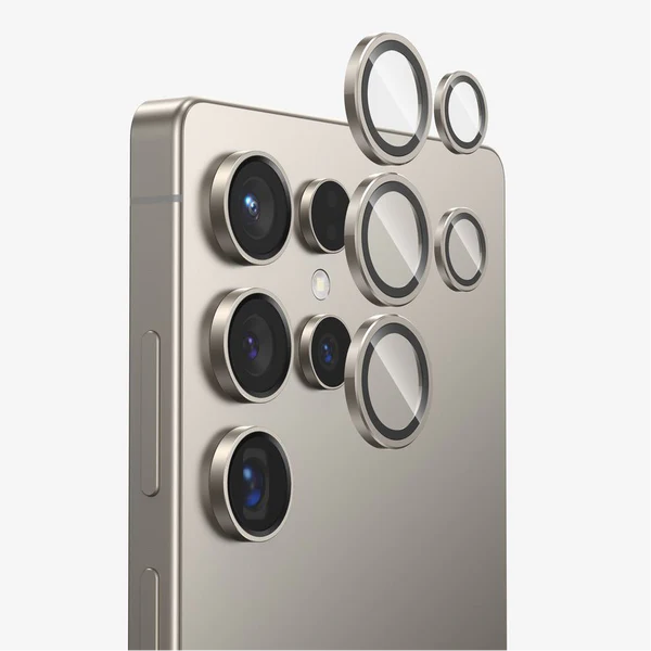 Metal Alloy HD Camera Ring Protector For Samsung S25