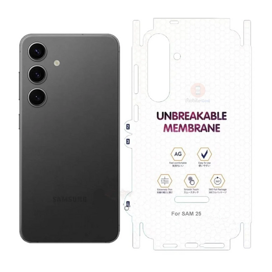 Back & Side (Lamination) Membrane Edge to Edge Protection for Samsung S25