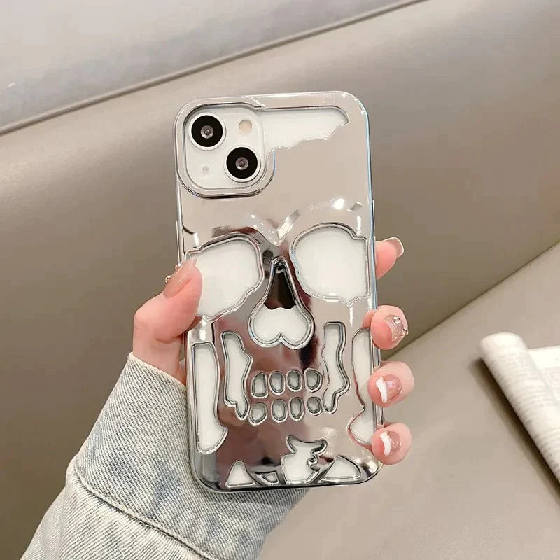 iPhone 13 Hollow Skull Design Case
