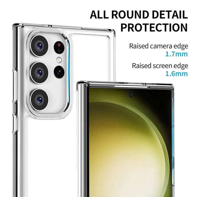 Samsung Galaxy S24 Ultra Hybrid Back Cover Case (TPU + Poly Carbonate |Burgundy )