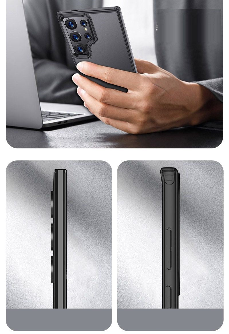 Samsung Galaxy S24 Ultra Shock Proof Hybrid Back Cover Case With Black Border