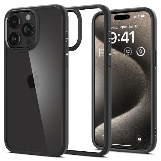 iPhone 15 Plus Ultra Hybrid TPU + Poly Carbonate Case - Black