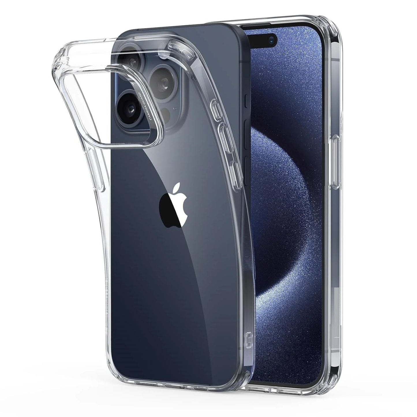 iPhone 15 Plus Shockproof Thin Cover, Yellowing-Resistant Slim Transparent TPU Case