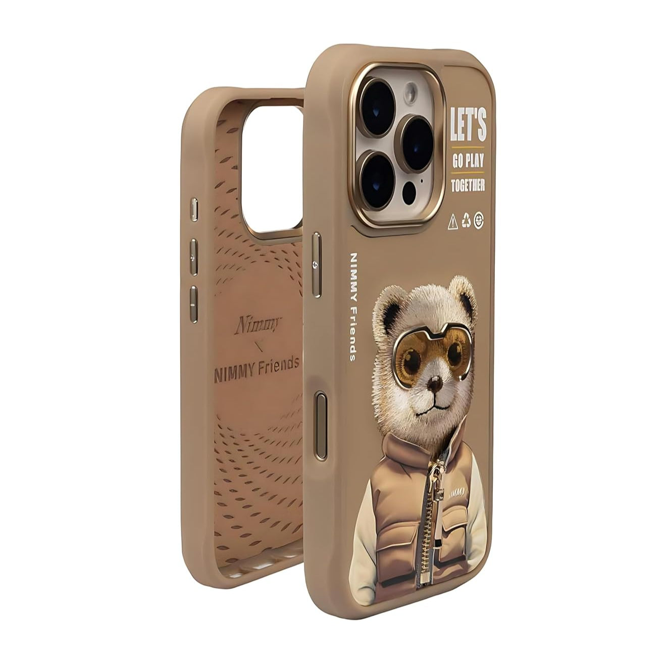 iPhone 16 Pro Max Nimmy 3D Embroidery Winter Jacket Teddy Series Case