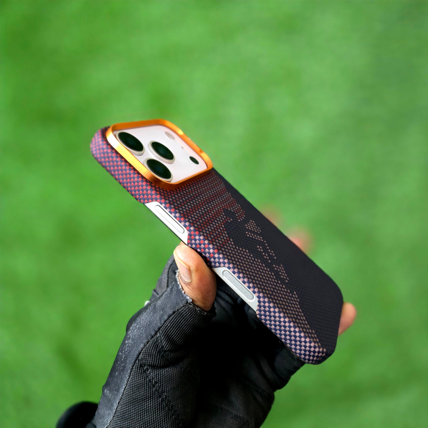 iPhone 17 Pro 0.4mm Thin Original SLIVA Real Aramid Carbon Fiber Case with Magsafe - Red
