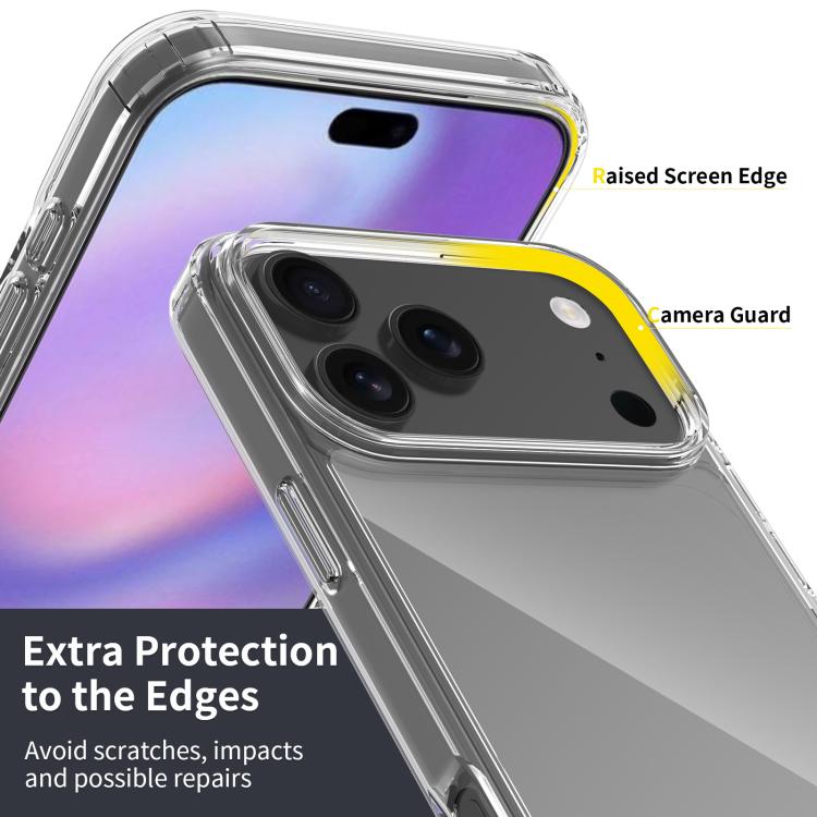 iPhone 17 Pro Shockproof Soft TPU Transparent Case - Clear