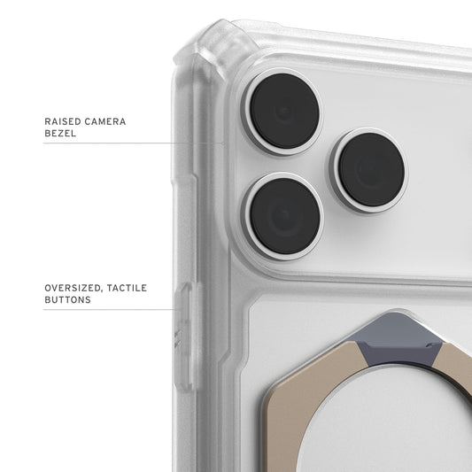 iPhone 17 Pro UAG Case, Military Grade Protective UAG Plasma XTE Series with Magsafe & Kickstand - Clear