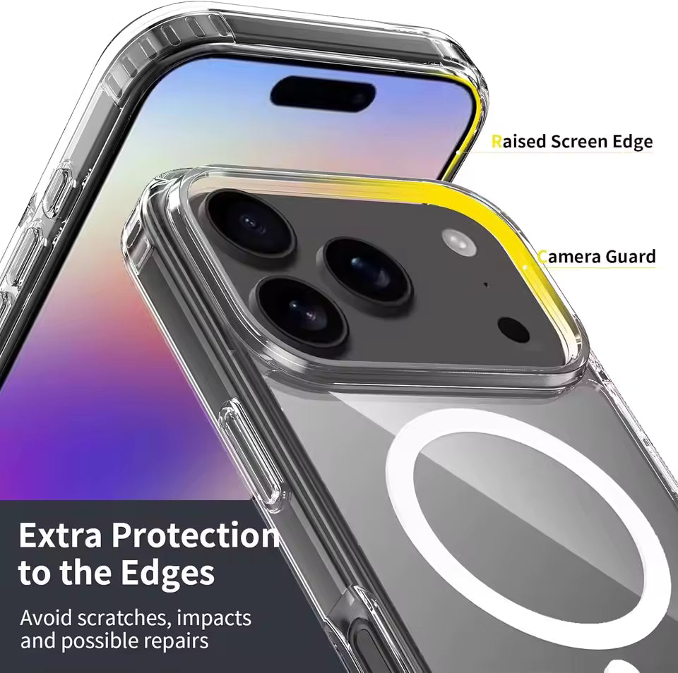 iPhone 17 Pro Max Soft TPU Transparent Magsafe Case - Clear