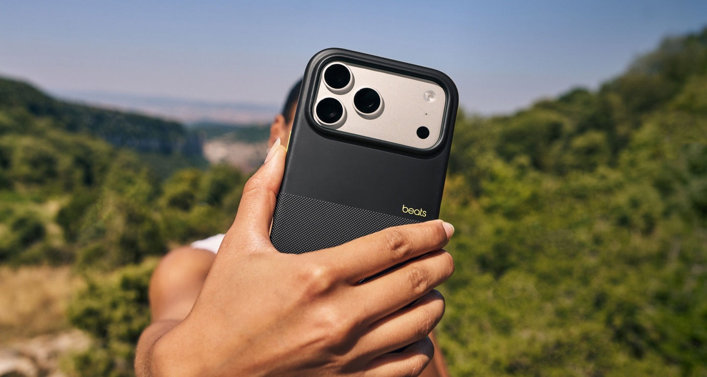 iPhone 17 Pro beats Case, Matte Texture with Microfibre Lining with Magsafe & Camera Control Button - Everest Black