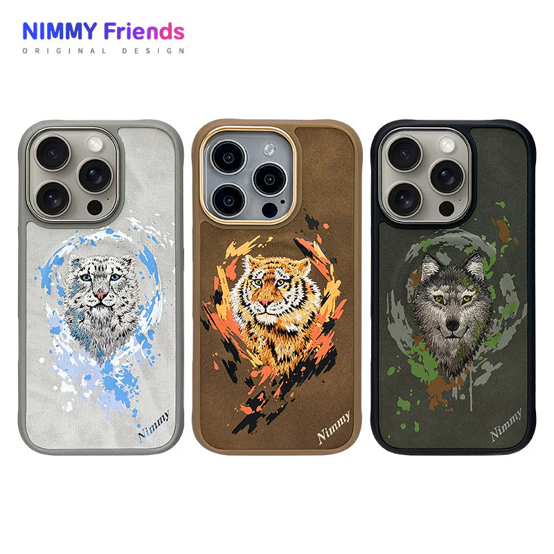 iPhone 16 Pro Original Nimmy Dazzling Series Husky 360° Protection Creative Magsafe Case - Green