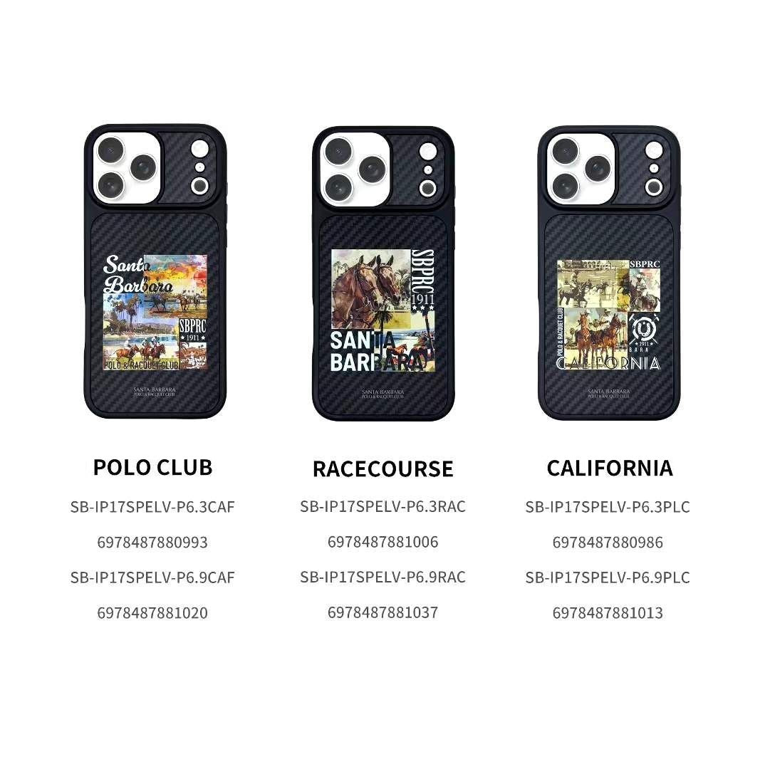 iPhone 17 Pro Max Carbon Fiber Original Santa Barbara Polo Club Elvish Series Back Cover - Race Course