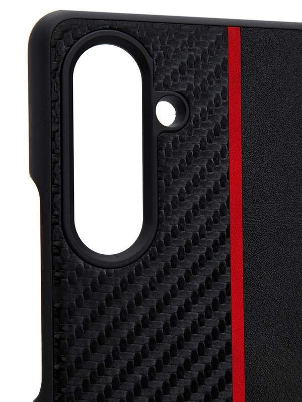 Samsung Galaxy Z Fold7 Original Santa Barbara Polo Hazel Series Leather Case with Hinge Protection & Front Glass - Black