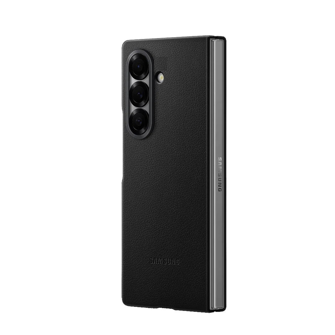 Samsung Galaxy Z Fold7 Leather Case Slim Soft Inside - Black