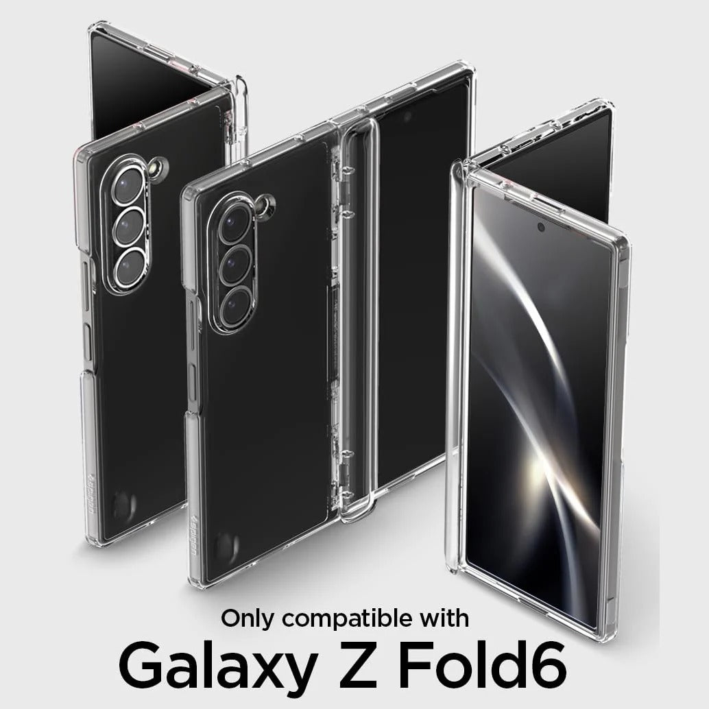 Samsung Galaxy Z Fold6 Cristal Clear Soft TPU Back Cover with Hinge Protection - Transparent