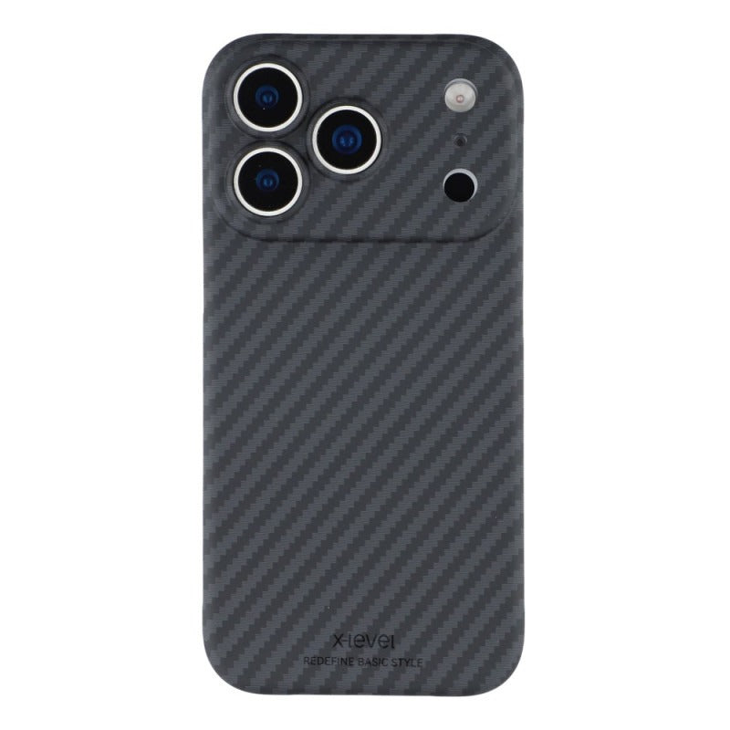 iPhone 17 Pro Max 0.6mm Ultra Slim X-LEVEL Carbon Fiber Magnetic Cover with Magsafe - Black