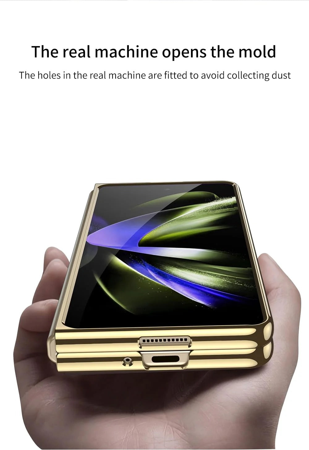 Samsung Galaxy Z Fold7 Electroplating Transparent Case, Ultra-Thin and Lightweight, Anti-scratch Back Cover - Black