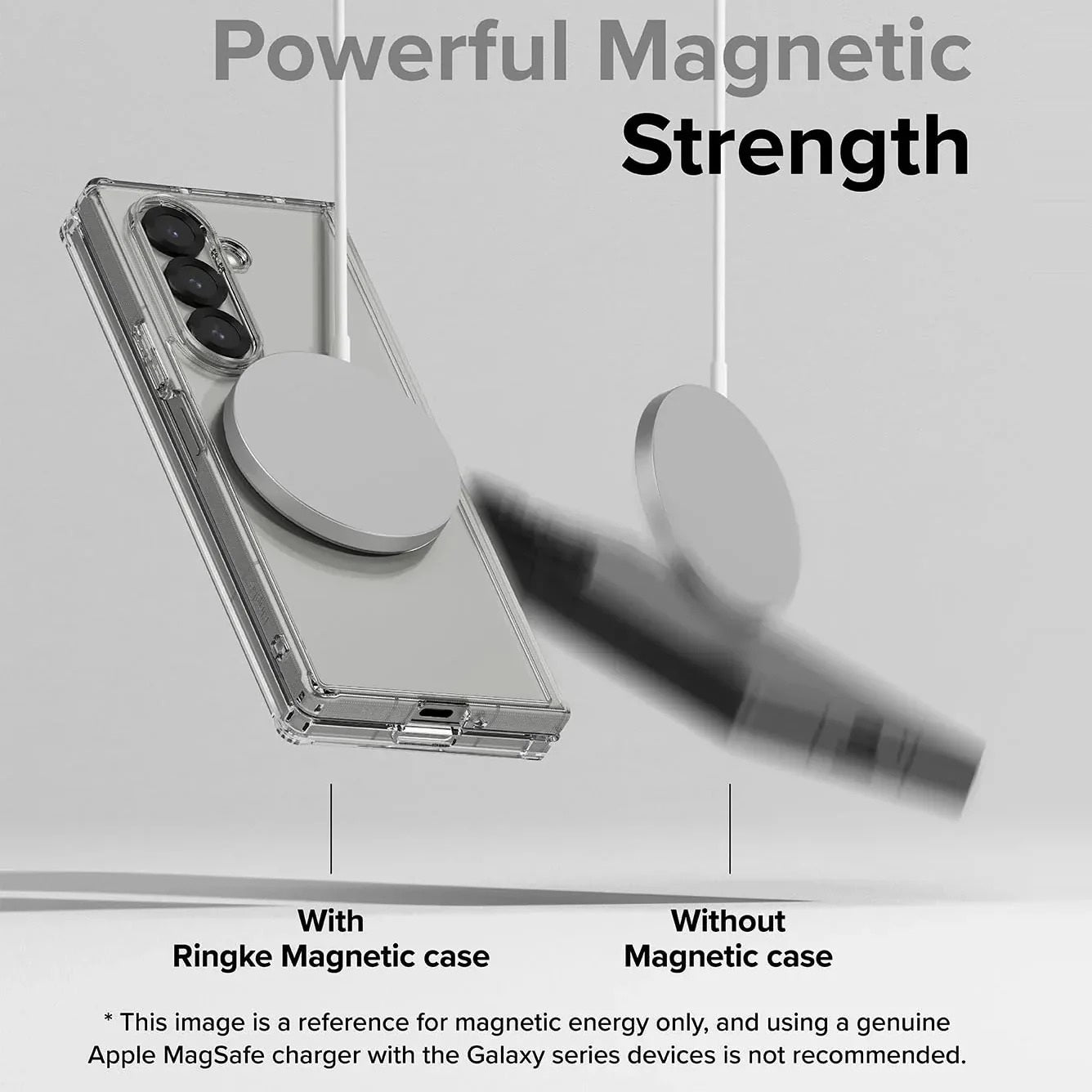 Samsung Galaxy Z Fold7 Cristal Clear Soft TPU Magnetic Magsafe Case - Transparent