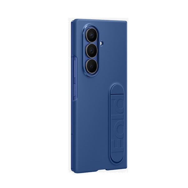 Samsung Z Fold7 Silicon Case Kickstand with Logo - Blue