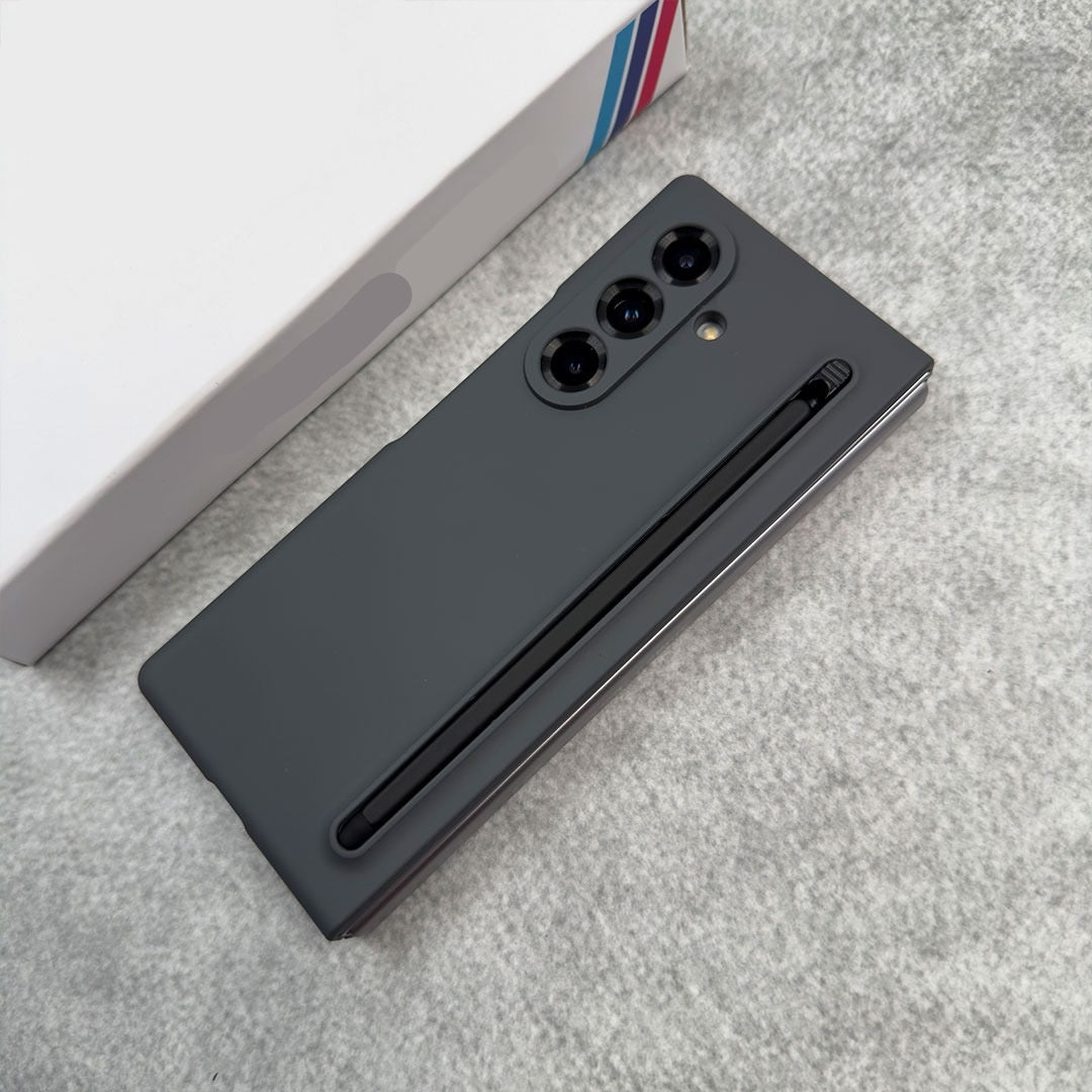 Samsung Galaxy Z Fold7 Spen Case, Skin Feel Matte Cover with Front Glass