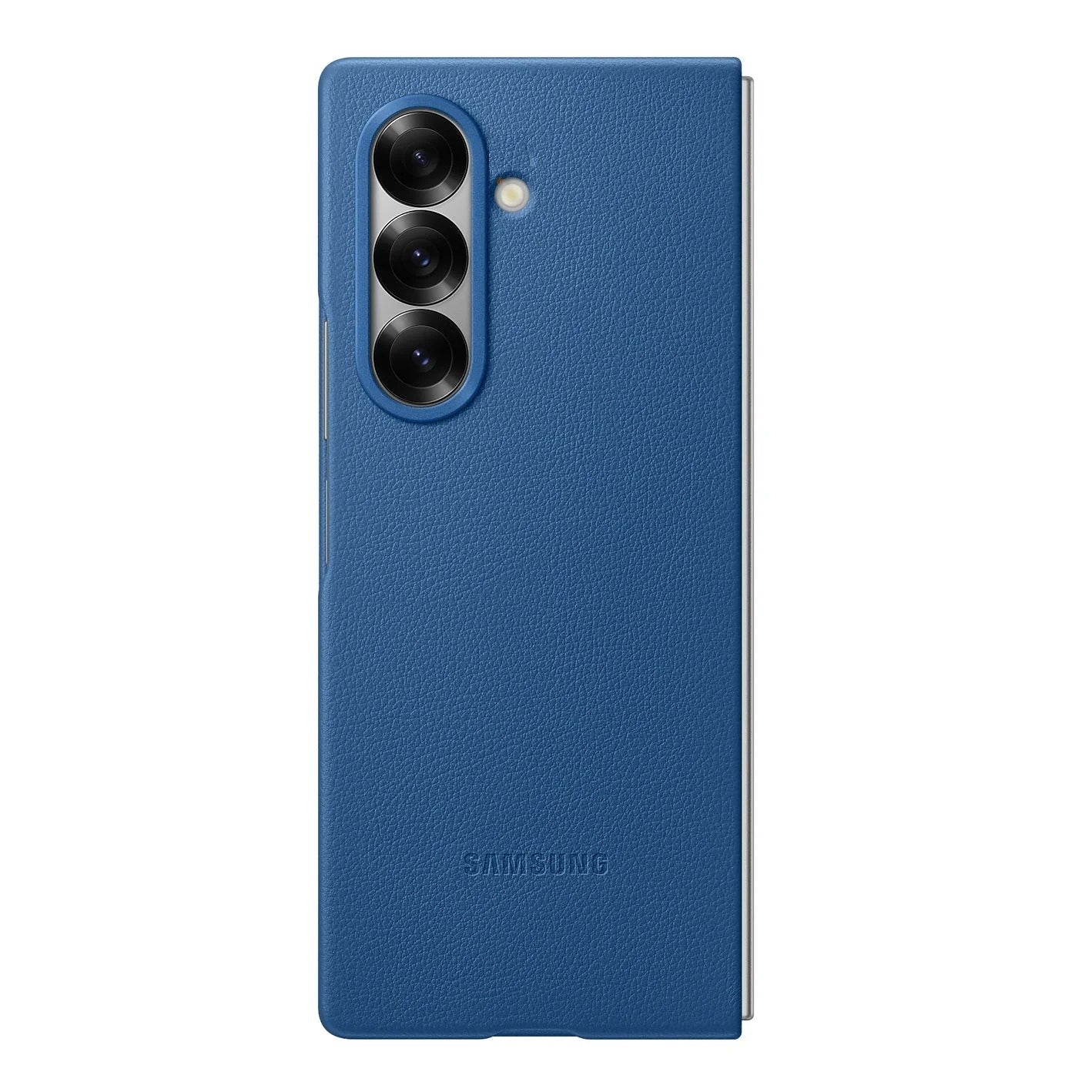 Samsung Galaxy Z Fold7 Leather Case Slim Soft Inside - Blue