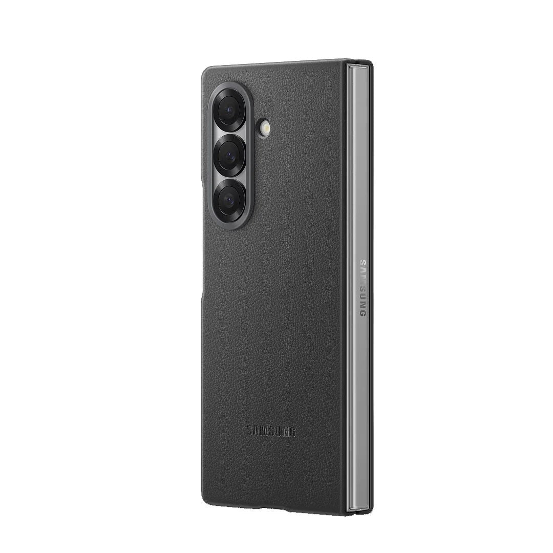 Samsung Galaxy Z Fold7 Leather Case Slim Soft Inside - Grey
