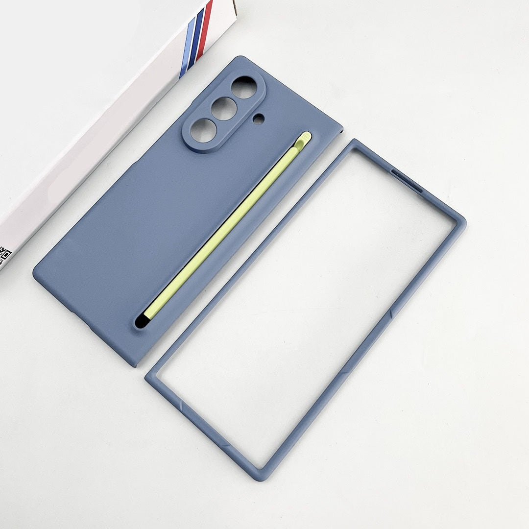 Samsung Galaxy Z Fold7 Spen Case, Skin Feel Matte Cover with Front Glass