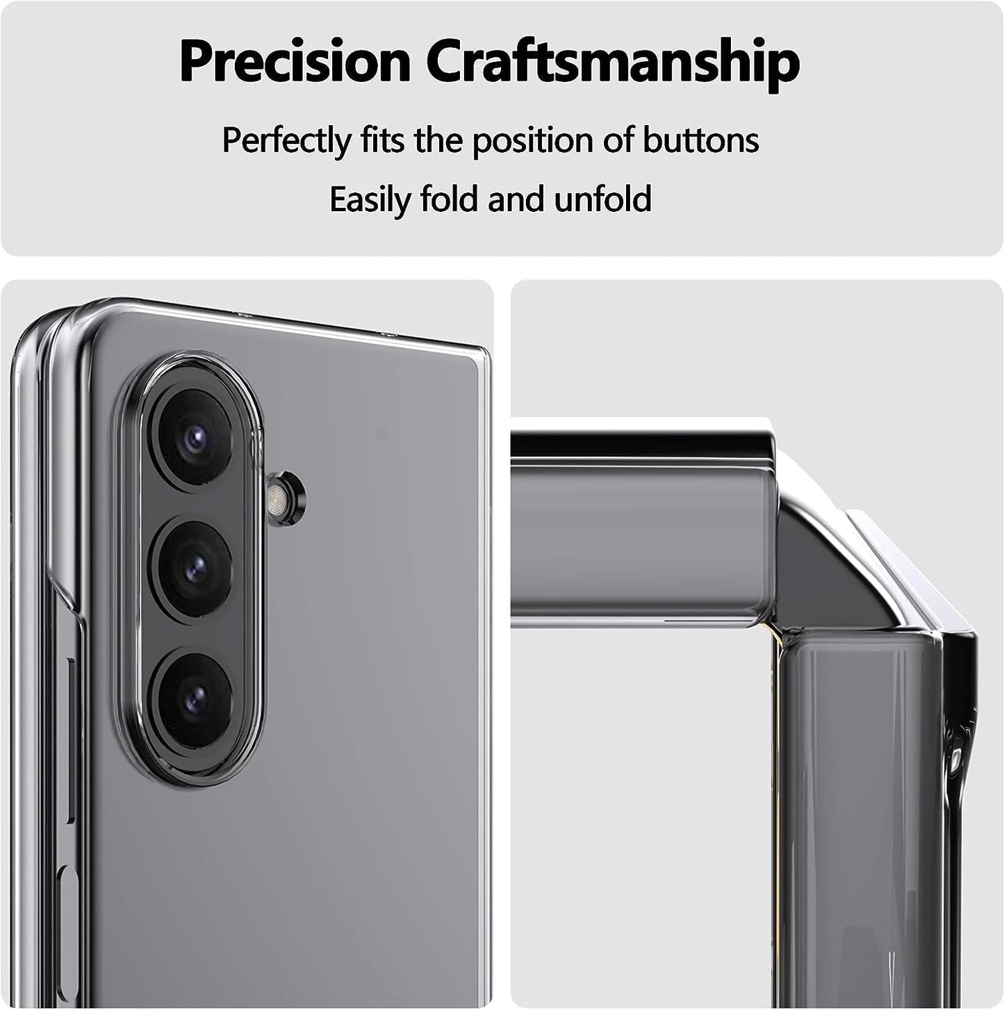 Samsung Galaxy Z Fold7 Cristal Clear Anti Yellowing Transparent Back Cover
