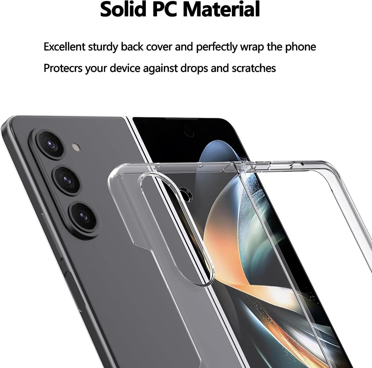 Samsung Galaxy Z Fold7 Cristal Clear Anti Yellowing Transparent Back Cover