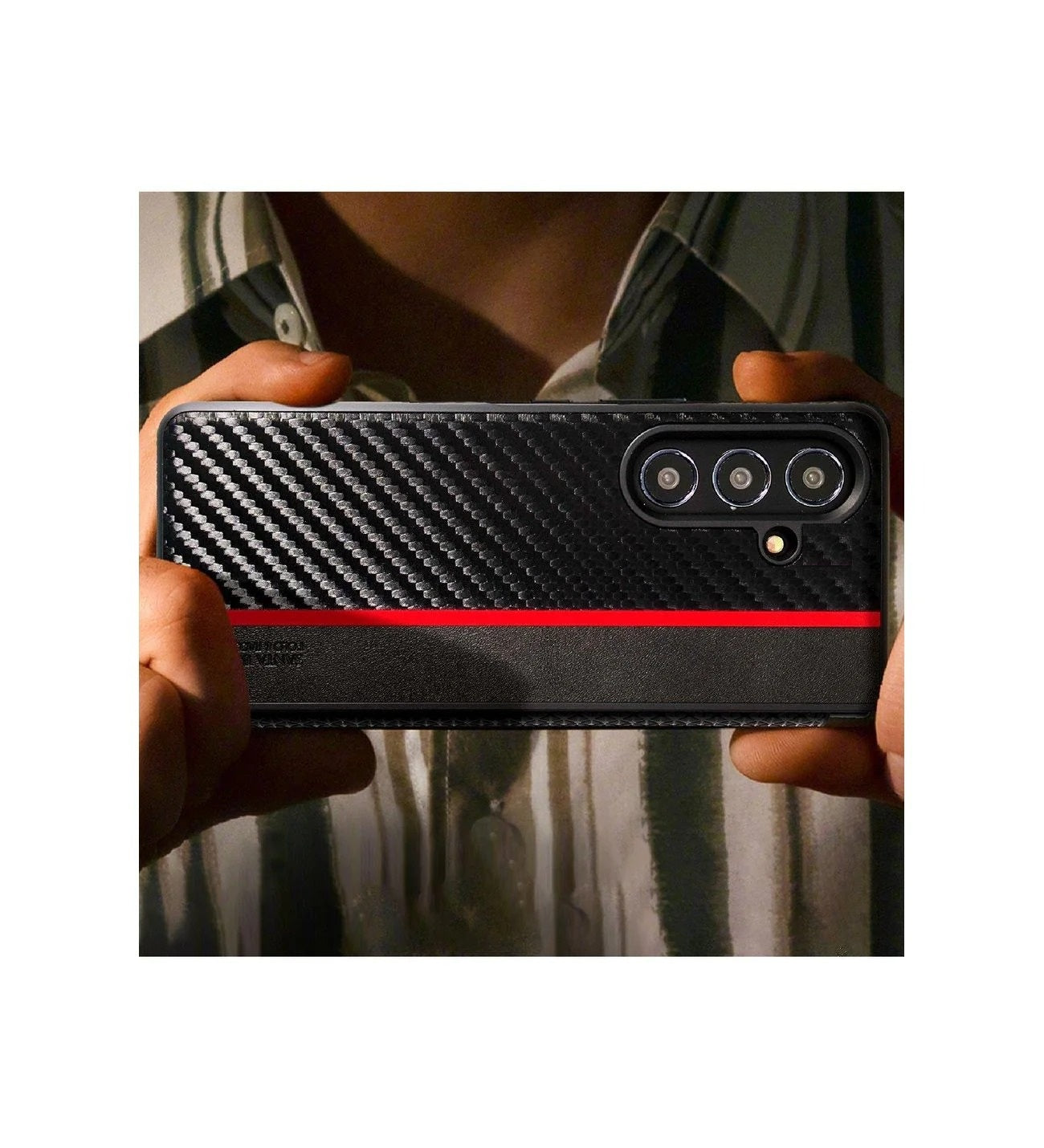 Samsung Galaxy Z Fold7 Original Santa Barbara Polo Hazel Series Leather Case with Hinge Protection & Front Glass - Black