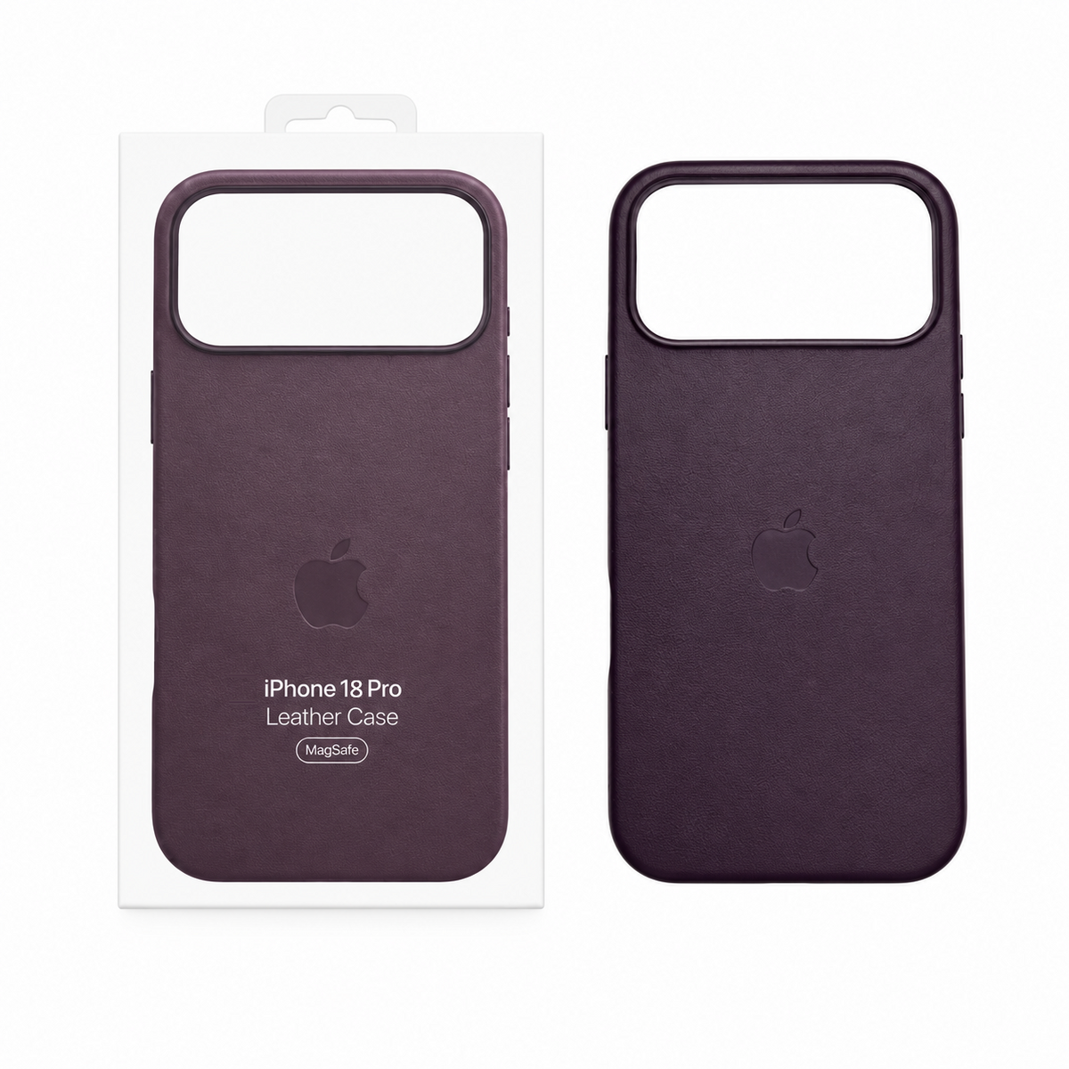 iPhone 18 Pro Leather Case with Magsafe - Deep Purple