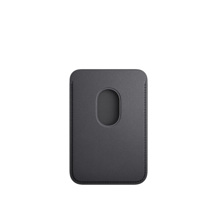 iPhone 15 FineWoven Wallet with IC Working- Black
