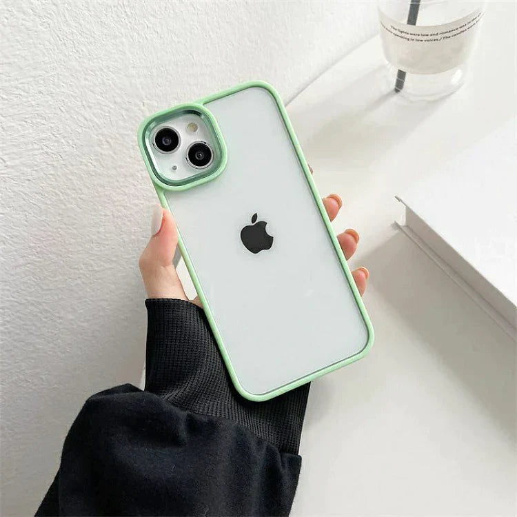 iPhone 14 Transparent Bumper Clear Case with Camera Protection