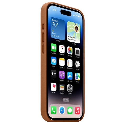 iPhone 17 Leather Case with Magsafe - Tan Brown