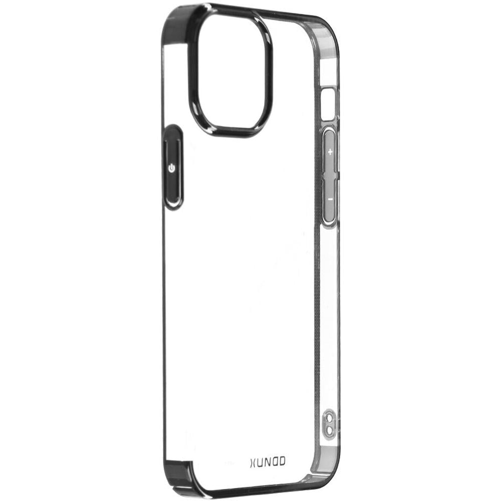 iPhone 15 XUNDD Jazz 2 Series Luxurious Electroplated Shockproof Clear Case-Black