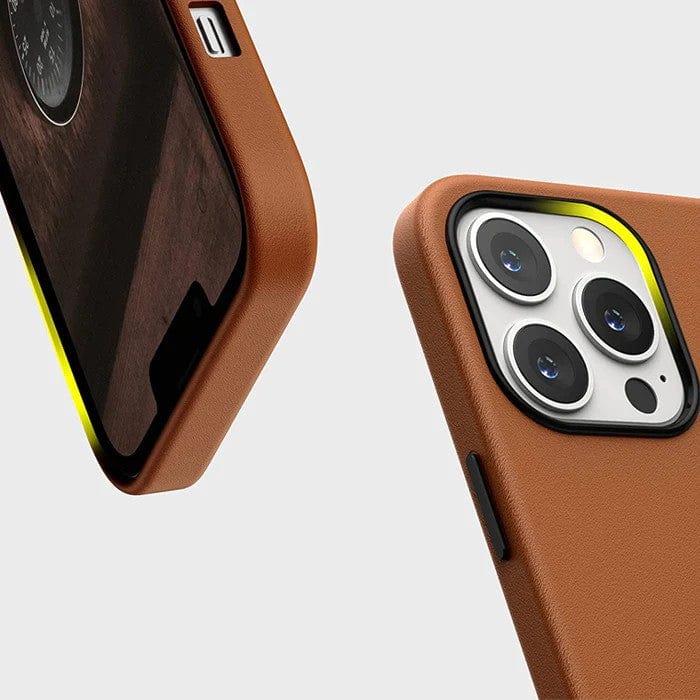 K-doo iPhone 14 Pro Leather Case Back Cover