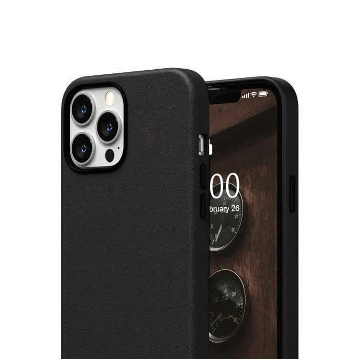 K-doo iPhone 14 Pro Leather Case Back Cover