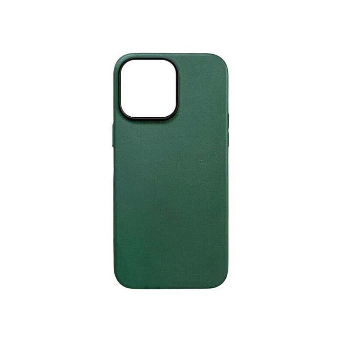 K-doo iPhone 15 Leather Case Back Cover- Green