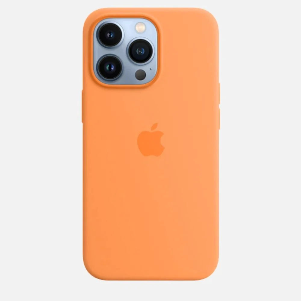 iPhone 14 Pro Max Silicon Case Liquid Silicon Inner Fabric with Logo