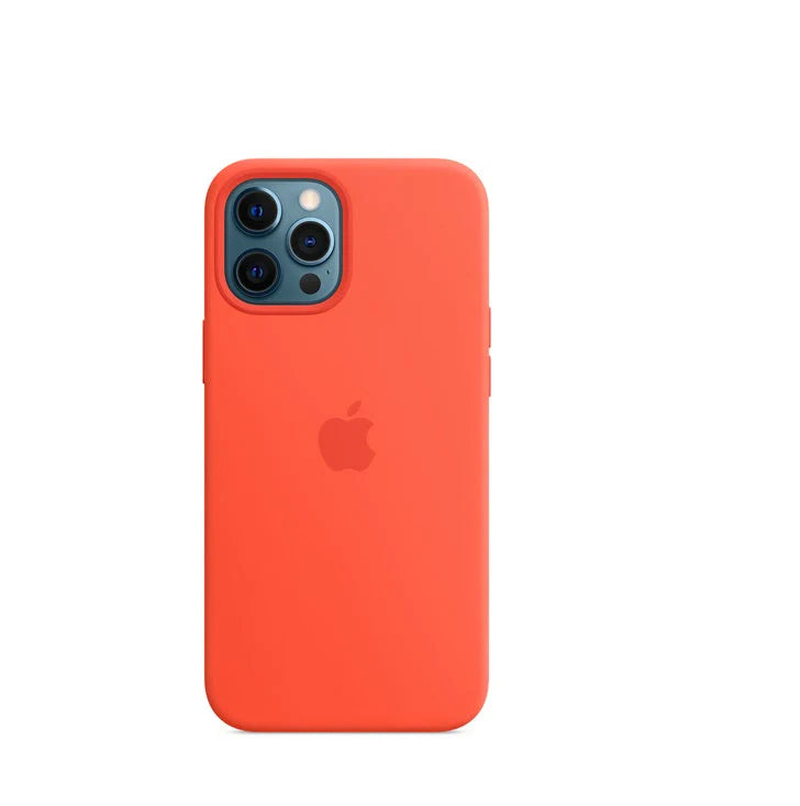 iPhone 13 Pro Max Silicon Case Liquid Silicon Inner Fabric with Logo