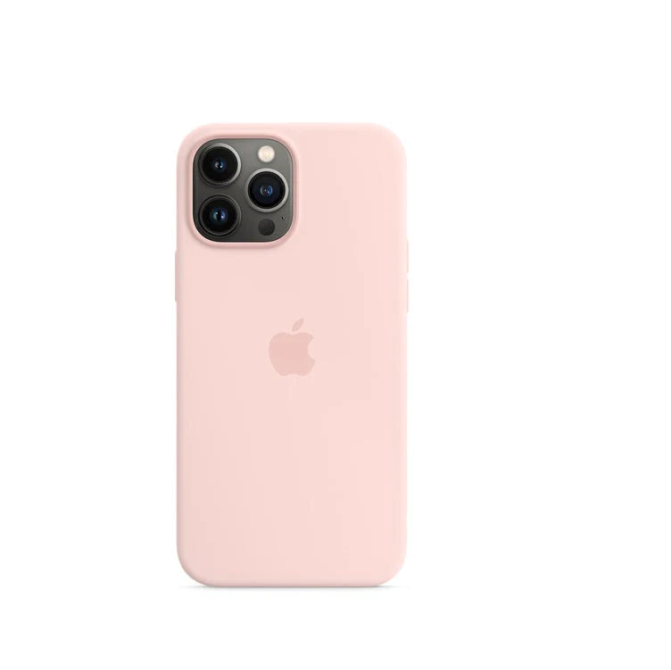 iPhone 14 Pro Max Silicon Case Liquid Silicon Inner Fabric with Logo