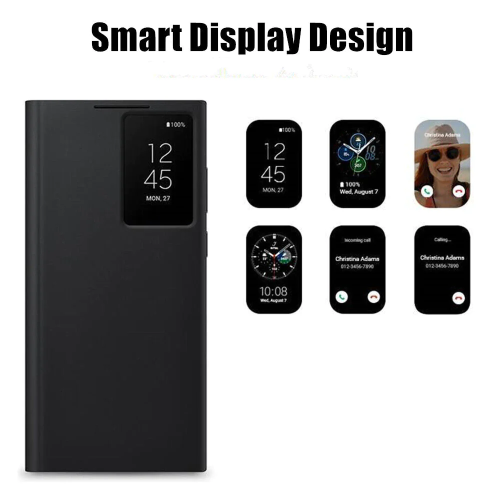 Samsung Galaxy S23 Ultra Original S-View Window Flip Wallet Case