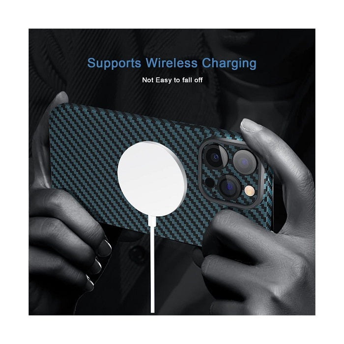 iPhone 15 K-Doo Air Carbon Original Quality Full Coverage Case- Blue