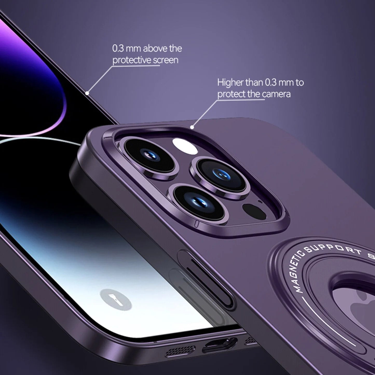 iPhone 13 Pro Magnetic Metal Stand Shockproof Case