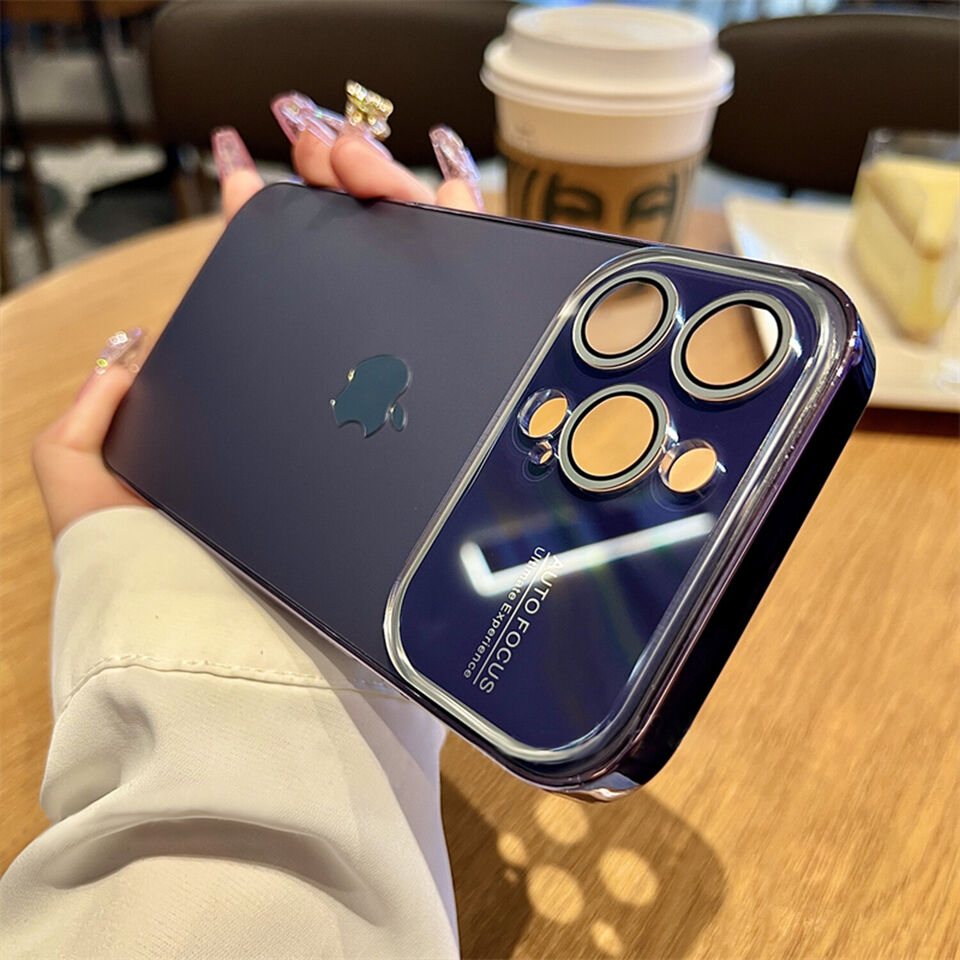 iPhone 14 Pro Full Lens Glass Case With Logo