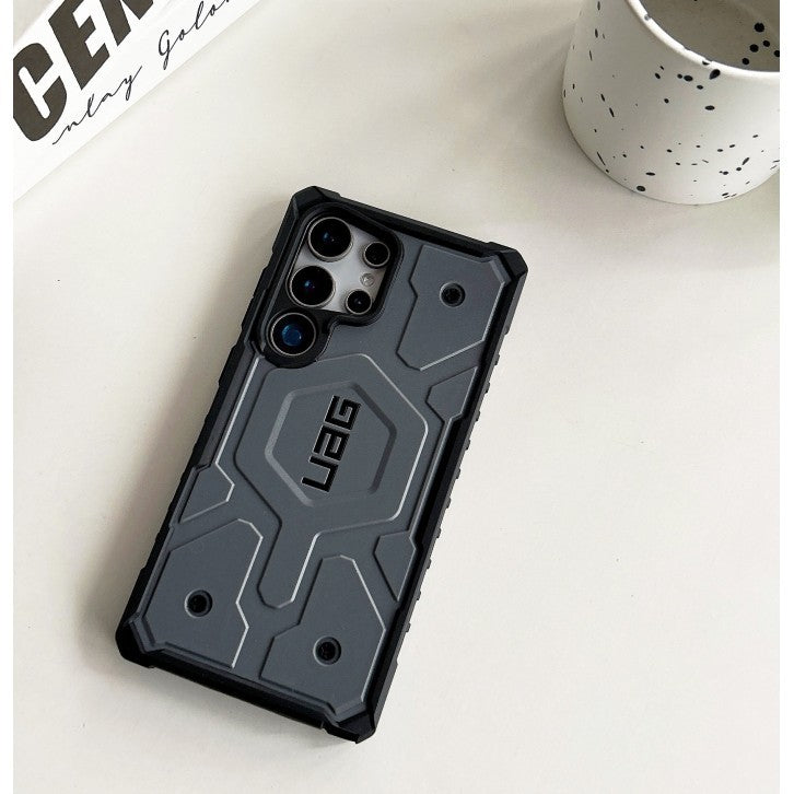 Samsung Galaxy S24 Ultra UAG Case, Pathfinder Rugged Featherlight Shockproof Protective Magsafe Case - Titanium Grey